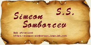 Simeon Somborčev vizit kartica